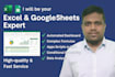 be your excel and google sheets expert