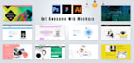 design website UI UX design or web mockups in photoshop