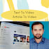 make text to video, article to video