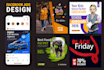 design facebook ads and social media template