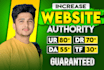 increase domain rating ahrefs DR domain authority da tf