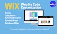 use wix code to create custom features on your website
