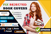 edit, fix, resize, format paperback cover ebook cover amazon kindle kdp