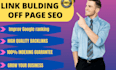 do provide high quality backlinks link bulding off page SEO