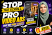 create viral tik tok video ads, dropshipping facebook ads creative