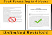 design amazon kdp book formatting, ebook formatting and layout design for kindle