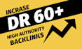 increase domain rating ahrefs DR 60