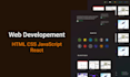 develop websites in HTML CSS javascript react