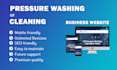 create pressure washing or cleaning company website
