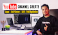 create a youtube channel with a brand name and setup full professional