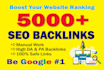 rank google 1st page by SEO backlinks