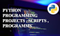 write your python programming projects  and scripts