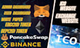 create dapp, ico website, crypto token website smart contract, bep20, meme coin