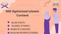 write SEO optimized islamic content for blogs and websites