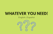 write whatever you need in english or spanish