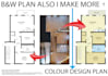 draw 2d floor plans on adobe illustrator for you