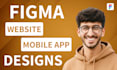 do custom figma website design, figma design, website ui ux