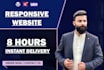 design responsive website in 8 hours