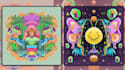 create colorful illustration and trippy psychedelic art