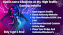 do dofollow gaming and sports guest post at my high traffic website