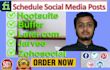 schedule your posts on social media weekly or monthly