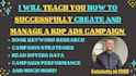 teach you how to run a profitable amazon KDP ads campaign