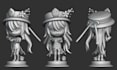 do design 3d chibi character model for 3d printing