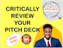 review and edit your fundraising pitch deck