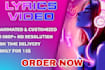 create a custom animated lyric video