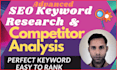 do advanced SEO keyword research and competitor analysis