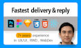 convert PSD, figma, sketch into HTML, CSS, react asap