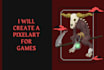 create a pixelart for games