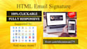 make modern html email signature for outlook, gmail and apple
