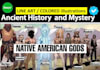 draw ancient gods,mythology or folklore characters