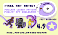 make professional  2d pixel art characters