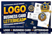 do luxury business card, logo and letterhead