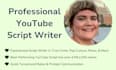 write your youtube script