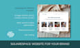 create a four page squarespace website
