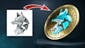 create 3d model nft crypto coin and token animation