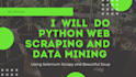 do python web scraping in selenium scrapy requests and beautiful soup