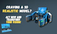 do 3d modeling and arnold rendering using 3d maya 2022
