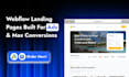 design high converting webflow landing page for google ads campaigns