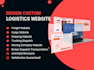 build a logistics website, trucking, freight, cargo, dispatch, travel website