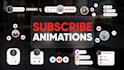 make youtube subscribe, follow reminders animation