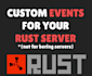 configure custom events plugins on rust server