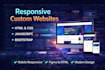 build responsive custom HTML CSS bootstrap websites