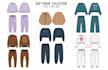 design kids wear collection, flat sketches, and tech packs