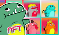 draw cute monster cartoon mascot nft collection