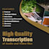 transcribe audio and video files with speed and accuracy