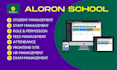 create school management system with frontend and backend